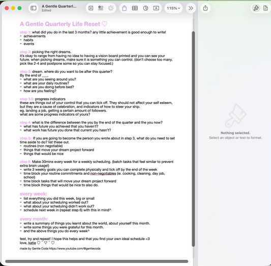 quarterly reset PDF °˖✧◝(⁰▿⁰)◜✧˖°